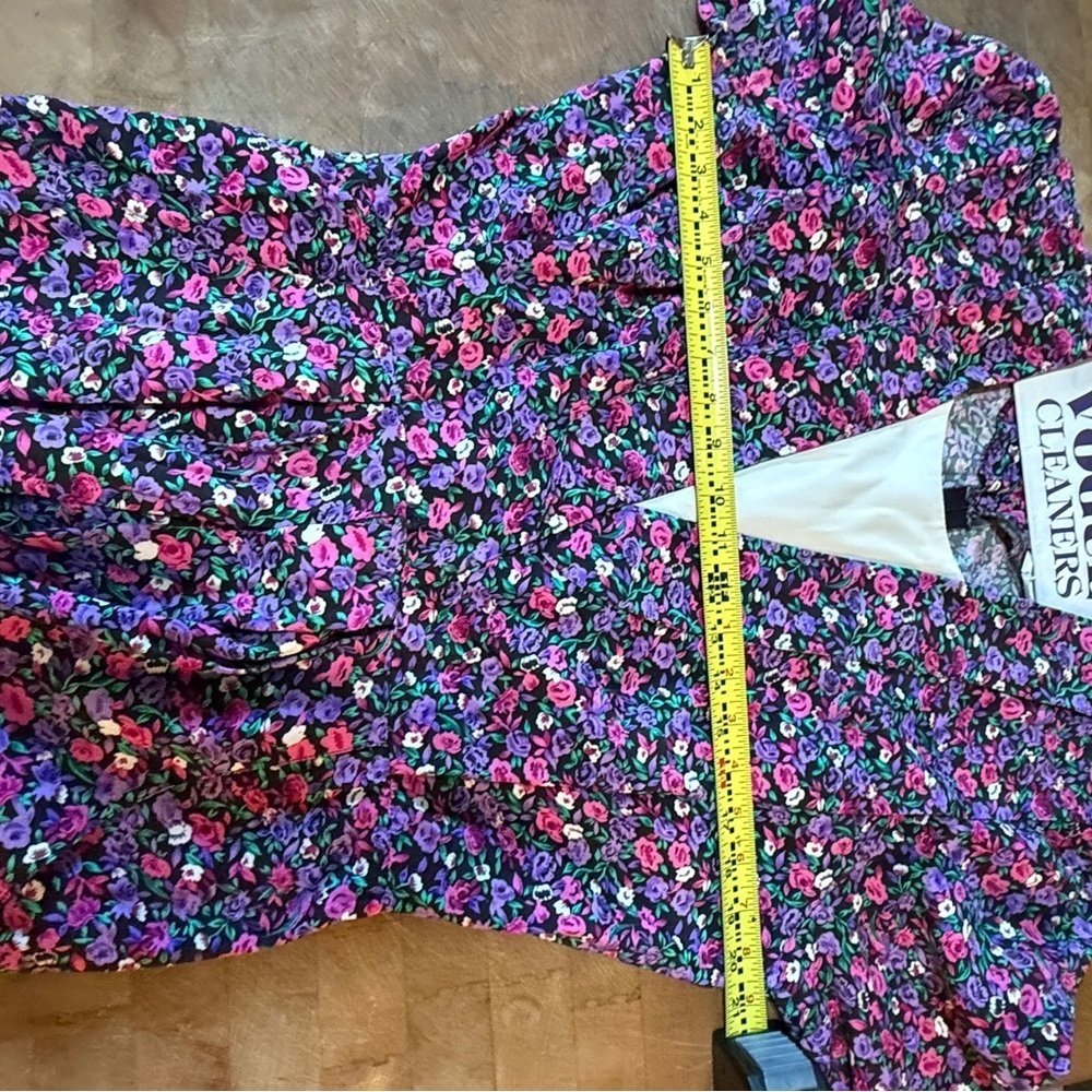 Sweet Miranda Vintage 80’s 90’s Floral Long Sleeve Dress Womens Sz 12 - Picture 11 of 16